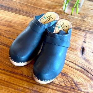 Lotta of Stockholm clogs black leather eur 40